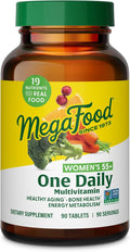 MegaFood Multivitamin for Women 55+ One Daily Womens Multivitamin with Vitamin D3 C Zinc &amp Bioavailable Vitamin B12 &amp Folate - Healthy Aging Brain &amp Bone Health Vegetarian 90 Tablets