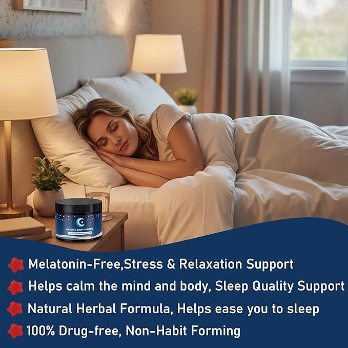 ZAYMAN Melatonin Free Sleep Gummies Natural Sleep Aid Gummies with L-Theanine Magnesium Glycinate Valerian Root Passionflower - Sugar Free Strawberry Flavor Vegan 60 Count