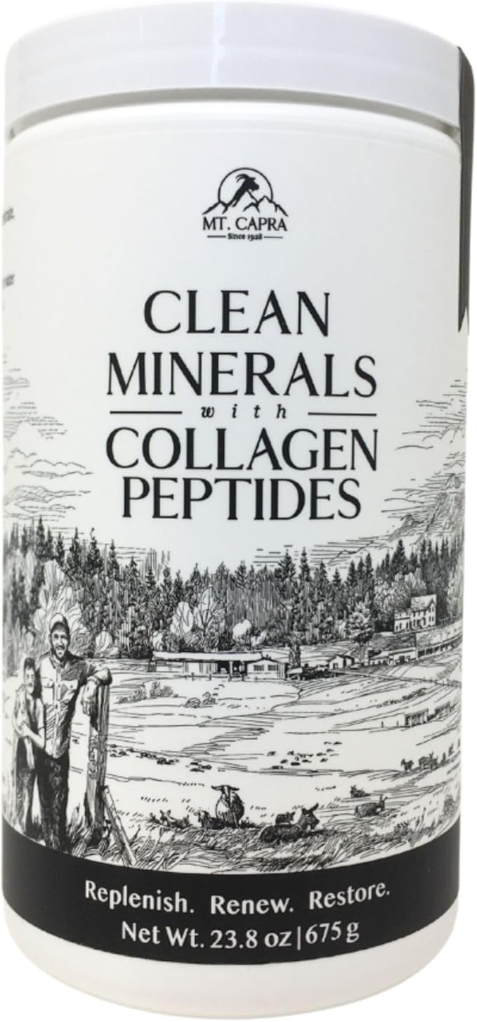 Mt. Capra Clean Minerals with Collagen Peptides and Clean Whole Protein + Minerals &amp Probiotics