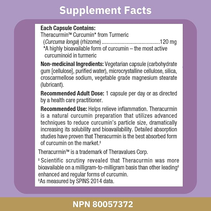 Bioclinic Naturals - Theracurmin 2X 120mg 75 V-Caps