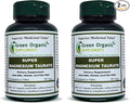 Magnesium Taurate High Absorbable 90 VCaps Non-GMO Vegan &amp Gluten Free Made with Organic Wild-Crafted and Natural Ingredients (Pack of 2)
