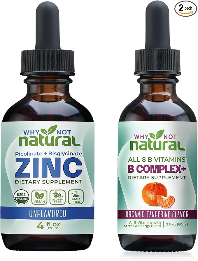 Organic Liquid Zinc and Vitamin B Complex