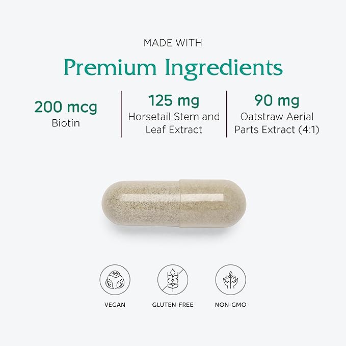 Vitanica Luminous Hair Skin and Nail Support Vegan 60 Capsules