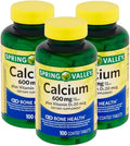 Calcium 600mg with Vitamin D3 – 100 Tablets Calcium and 800 IU Vitamin D per Tablet Gluten &amp Lactose Free Daily Calcium Supplement for Women and Men (Pack of 3)