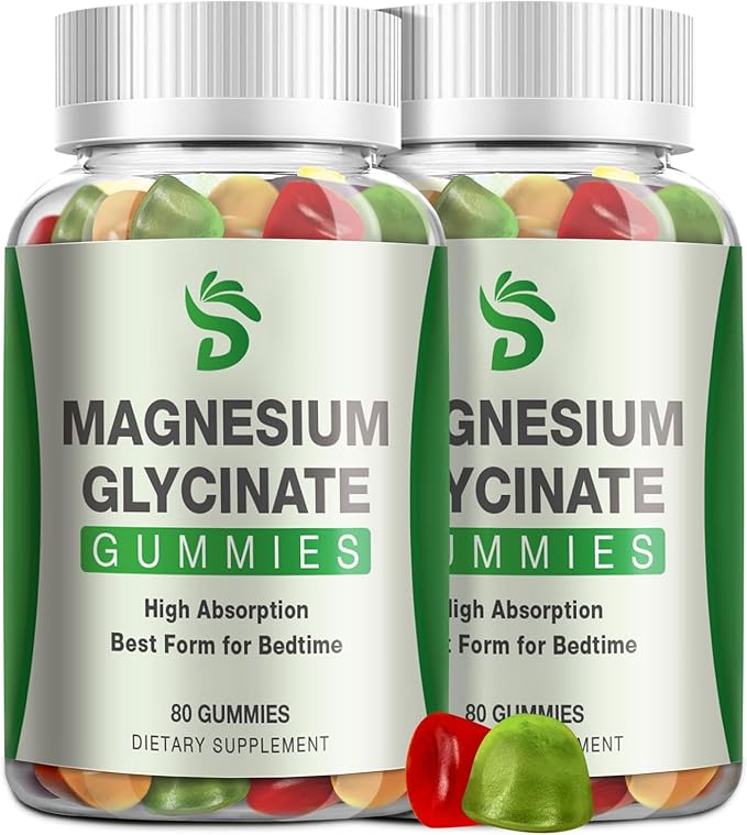 2 Packs Magnesium Glycinate Gummies