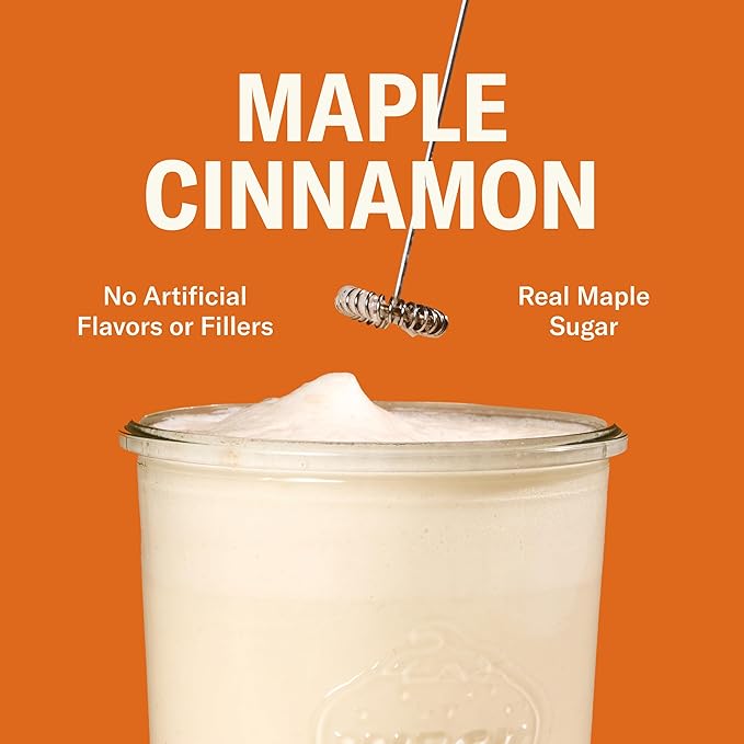 Ballerina Farm Grass Fed Whey Protein Powder Maple Cinnamon 24g Protein with Collagen Peptides Bovine Colostrum Hemp Hearts &amp Prebiotic Fiber No Artificial Ingredients 20 Servings