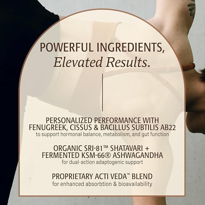Women’s Plant Protein Powder Vanilla Pea Protein with KSM-66 Ashwagandha® Organic SRI-81™ Shatavari &amp Acti Veda™ (20g Protein)