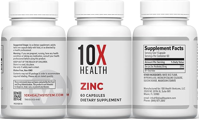 10X Health Daily Defense Bundle - 10X Optimize 10X Zinc 10X Vitamin C &amp Methylene Blue Drops - for Immunity Cellular Health &amp Energy Boost