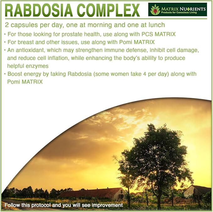 RABDOSIA Complex - Highly Potent Antioxidant for Maximum Cell Protection! - 100% Natural Ingredients: Rabdosia Extract Green Tea Resveratrol Rutin - Vegan Capsules (60ct)
