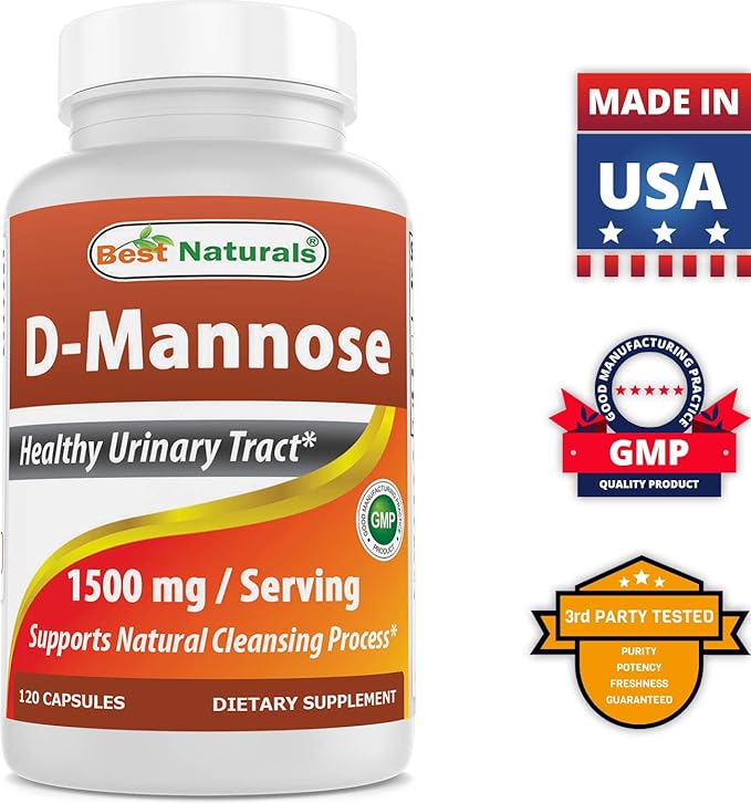 Best Naturals D-Mannose 1500 mg &amp Magnesium Glycinate 425 mg