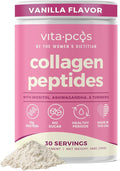 Collagen Peptides Protein Powder for Women – PCOS Supplement Formulated with Inositol Ashwagandha &amp Turmeric Supports Thicker Healthy Hair Skin Nail Muscle &amp Weight Goals Vanilla by VITA