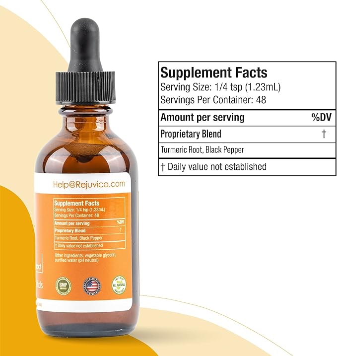 Healthy Essentials Turmeric - Turmeric Root Extract with Natural Curcumin - Liquid Delivery for Better Absorption - Supports Joint Health