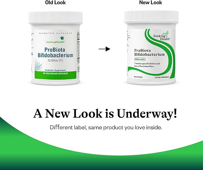 Seeking Health ProBiota Bifidobacterium 60 Capsules Probiotic Supplement for Digestive Health Bifido Only Vegan- and Vegetarian-Friendly Supports Colon Health and Immune System*