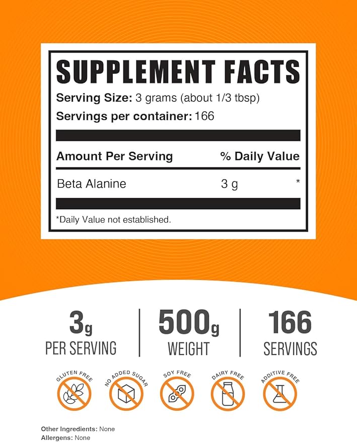 BulkSupplements Creatine 500g + Beta Alanine 500g Bundle