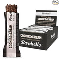Barebells Protein Bars Cookies &amp Cream - 12 Count 20g High Protein Treats - Chocolate Nutrition Bar with 1g Total Sugars - On-The-Go Breakfast or Post-Workout Snack