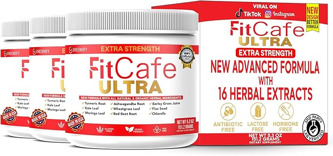 FitCare Ultra Extra Strength Organic Herbal Supplement with Turmeric Ashwagandha Moringa (3)