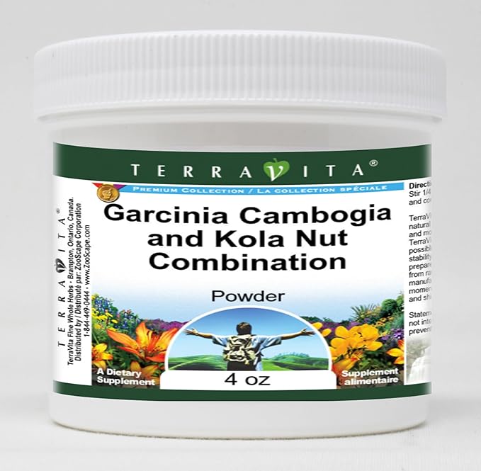 Terravita Garcinia Cambogia and Kola Nut Combination Powder (4 oz ZIN: 516378) - 3 Pack