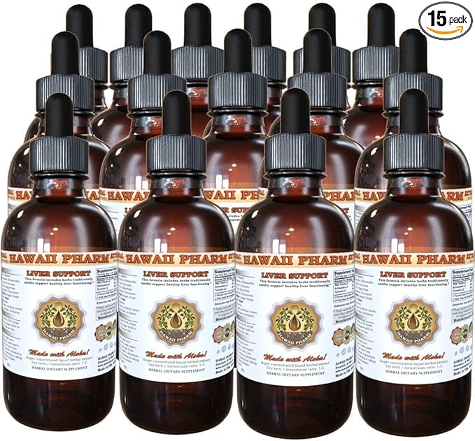 Hawaii Pharm Liver Support Liquid Extract 15x4 oz