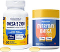 Oceanblue Omega-3 Bundle – 2100 Triple Strength 180ct + Essentials Everyday Omega Minis 60ct – High-Potency EPA DHA DPA with Vitamin D3 – Orange Flavor – Heart Brain &amp Immune Support - 2 Pack