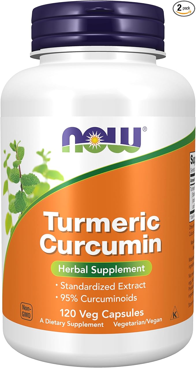 Now Foods (2 Pack) Curcumin 120 Veg Capsules