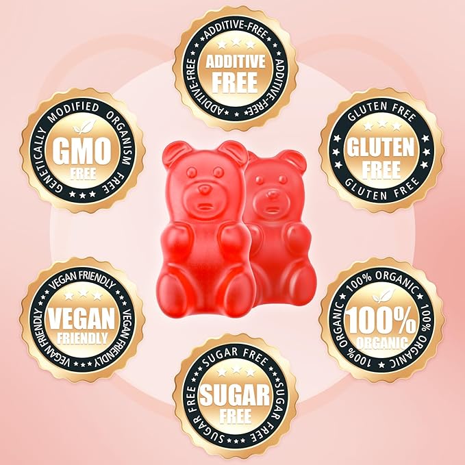 softbear Potassium Gummies for Adults High Absorption Magnesium Potassium Supplement with Vitamin B6 for Leg Cramps &amp Muscle Health Sugar-Free Vegan Strawberry 120 Gummies