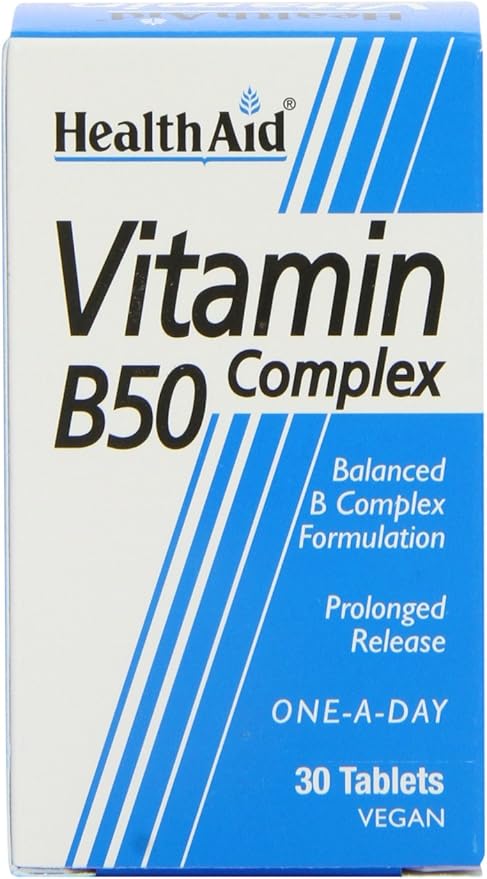 Health Aid Vit B50 Complex - Prolonged Release 30 Tablets