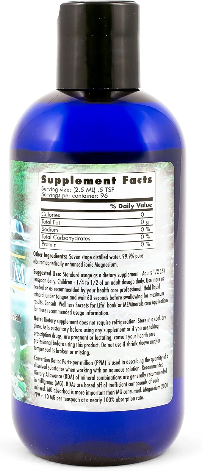 Mother Earth Minerals Ionic Liquid Magnesium Supplement – High Absorption Angstrom Magnesium Mineral Drops for Electrolyte Balance Hydration Muscle Relaxation &amp Nerve Support 8 oz