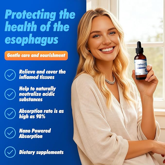 Supports Protect Heartburn Relief Digestion &amp Throat Support Sodium Alginate for Acid Reflux Taste Well 60 ml
