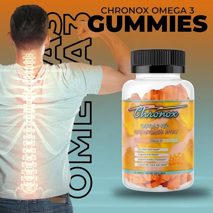 Omega 3 Fish Oil Supplement - Orange Flavor Chewable Fish Oil Gummies with a Soft Texture - Non-GMO Omega 3 Supplement Gummies Make Wellness Simple- Easy-To-Take Fish Oil Gummy You Can Enjoy Every Day