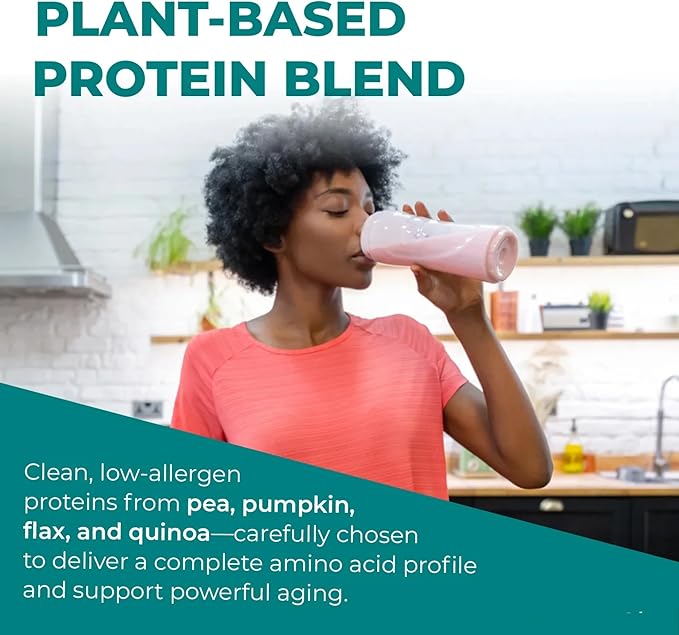 Reignite Wellness by JJ Virgin Vanilla Plant Based All-in-One Shake and Extra Fiber Powder Supplement