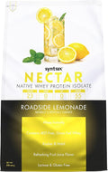 Syntrax Nutrition Nectar 100% Whey Protein Isolate Powder Refreshing Fruit Flavored Roadside Lemonade 2 lbs