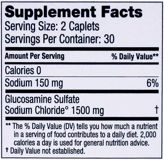 WynnPharm Dona Crystalline Glucosamine Sulfate 750 Mg Joint Supplement Pills for Knee Comfort &amp Joint Health Support 750 Mg 60 Count (2 Pack).