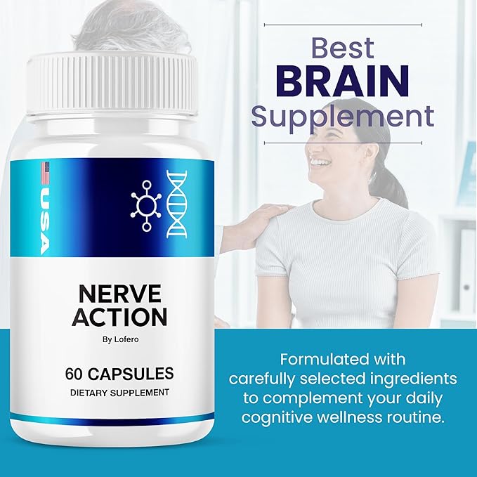 (3 Pack) Nerve Action Capsules NerveAction Pills Advanced Maximum Strength Neuropathy Supplement Health Function Support Vitamins Premium Wellness Formula All-Natural Ingredients Capsulas (180 ct)