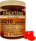 Coq10 400 mg Omega 3 Fish Oil Gummies 1320 mg 60 Days 120 Count Ubiquinol Strawberry Sugar Free High Absorption Coenzyme Q10 Supports Anti-Aging Cell Energy Antioxidant