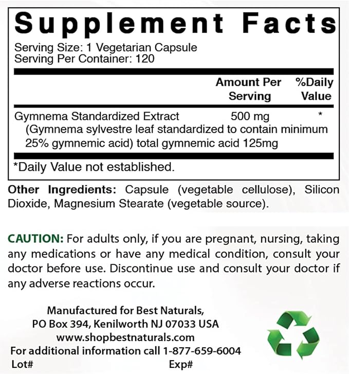 Gymnema Sylvestre Extract 500 mg &amp Milk Thistle Extract 1000mg