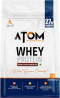 Asitis Nutrition AS-IT-is Atom Whey Protein 1kg/35.2 Oz with Digestive Enzymes | USA Labdoor Certified for Accuracy &amp Purity | Double Rich Chocolate Flavor | 27g Protein | 5.7g Bcaaâ