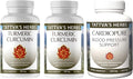 Tattva's Herbs Bundle 3 Pack - 2 Pack - Turmeric Curcumin 120 ct. 500 mg. - Plus 1 Pack Cardiopure 120 ct. 500 mg.