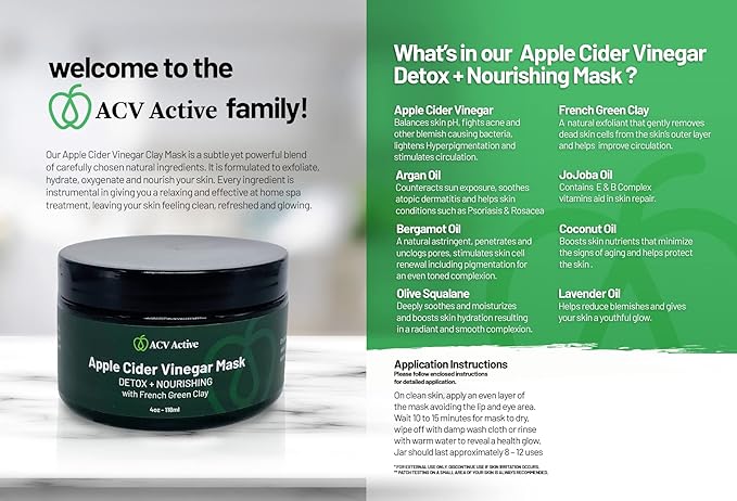 Apple Cider Vinegar Detox + Nourishing Mask