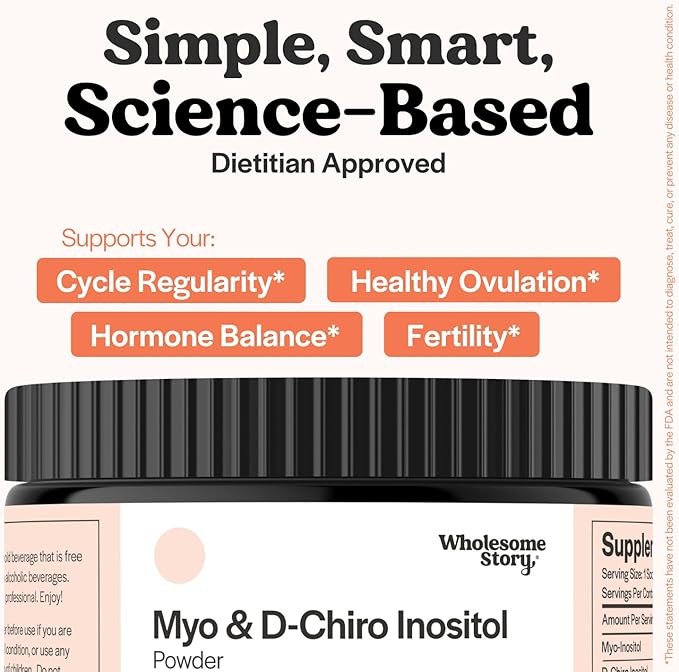 Zinc Magnesium + Myo &amp D Chiro Inositol | Zinc Magnesium Glycinate Vitamin B6 + Myo &amp D-Chiro Inositol Powder Bundle | Hormonal Balance Immune System &amp Ovarian Function Support | 30 Se
