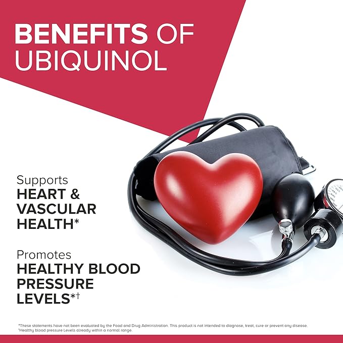 Qunol Mega Ubiquinol CoQ10 100mg Superior Absorption Patented Water and Fat Soluble Natural Supplement Form of Coenzyme Q10 Antioxidant for Heart Health 240 Count Softgels 120 Count (Pack of 2)