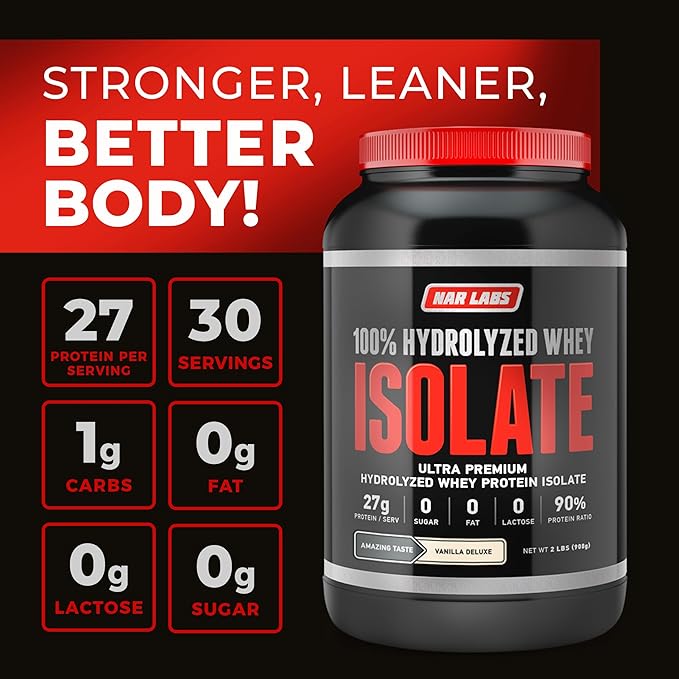 Hydrolyzed Whey Protein Isolate 2 lbs (Vanilla Deluxe)