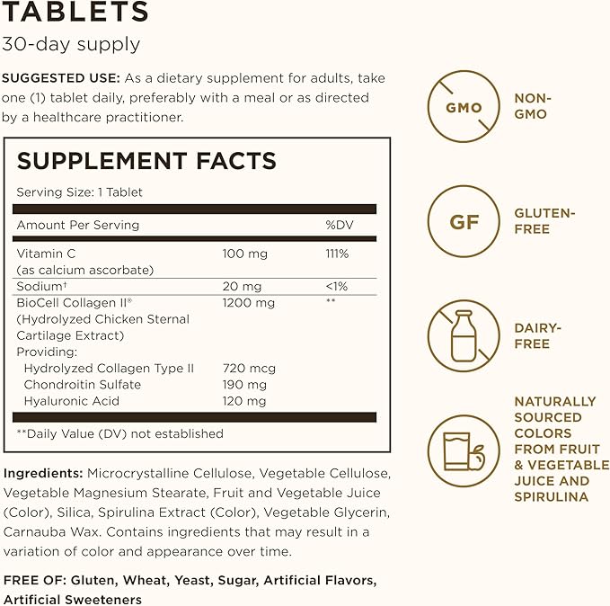 SOLGAR Hair Skin Nails &amp Collagen Bundle: Skin Nails &amp Hair Advanced MSM Formula 120 Tablets + Collagen Hyaluronic Acid Complex 30 Tablet + Biotin 10000 mcg 120 Capsules
