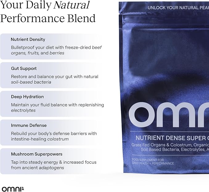 Super Complex - Daily Premium Blend with Vitamins for Women &amp Men with Organic Fruits Adaptogens &amp Electrolytes Multivitamin &amp Beef Organ Supplement (30 Servings - Scoop NOT Included) UN