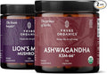 TRIBE ORGANICS NOOTROPIC Duo - KSM66 Ashwagandha + Organic Lion's Mane - Beyond Focus Mind Awareness and Mind Health
