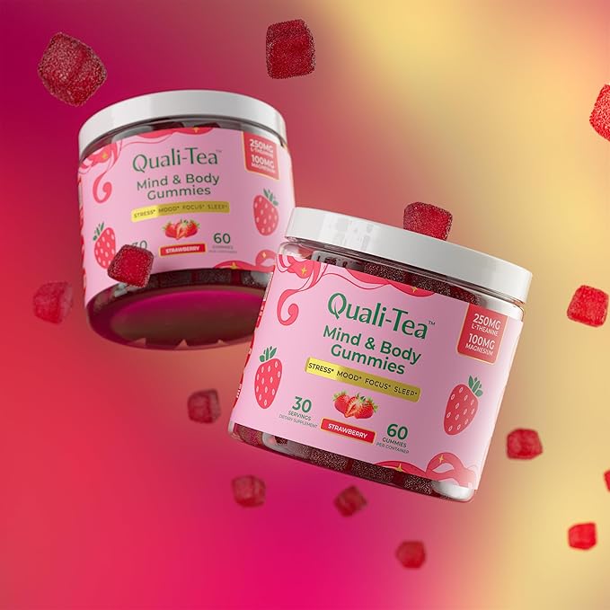 Stress Relief Supplement for Women &amp Kids | L Theanine GABA Supplements with Rhodiola Rosea for Stress | Magnesium Citrate Gummies for Kids | Cortisol Supplements for Women | Kava Kava Alternative