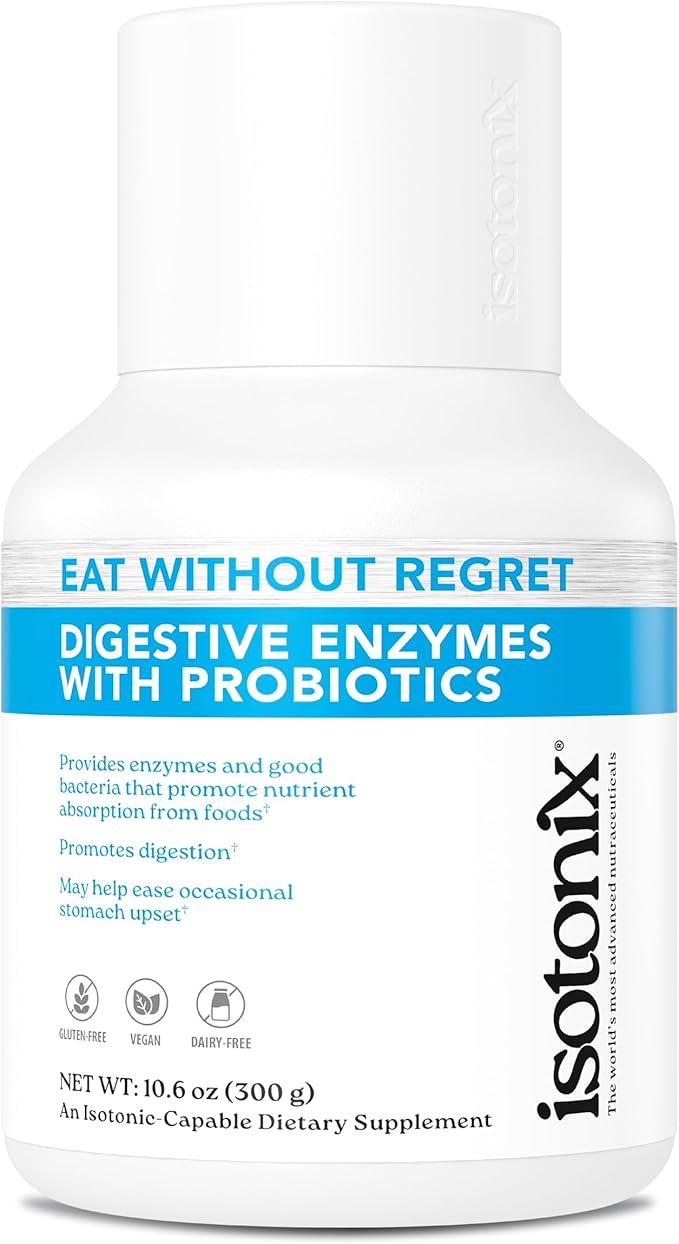 Isotonix® Digestive Enzymes with Probiotics | DigeZyme® Multi-Enzyme Complex &amp Lactospore® Bacillus Coagulans | Nutrient Absorption Gut Balance &amp Digestive Health | Vegan Gluten-Free | 90 Se
