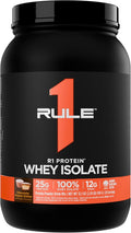 Rule 1 R1 Protein Whey Isolate - with 25g Protein &amp 6g BCAA Exclusively from Isolated &amp Hydrolyzed Sources for Workout Recovery (2 Pounds* Chocolate Peanut Butter)