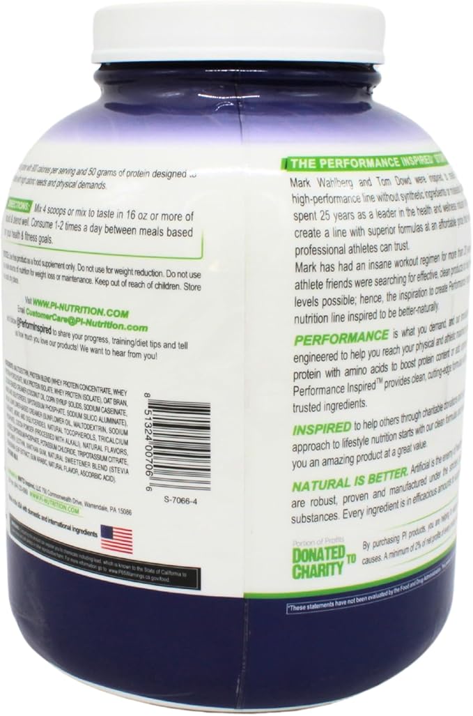 Performance Inspired Nutrition Smart Mass Gainer – 50G Protein 900 Calories Creatine L-Glutamine &amp Digestive Enzymes – Muscle Recovery &amp Growth – Chocolate Milkshake – 6 lb