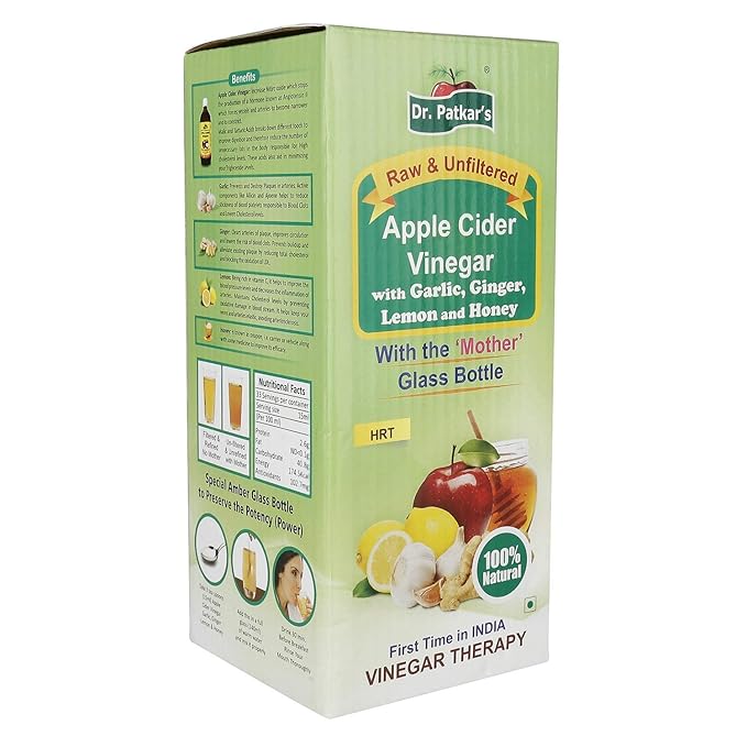 Dr. Patkar's Apple Cider Vinegar with Garlic Ginger Lemon and Honey 200ml