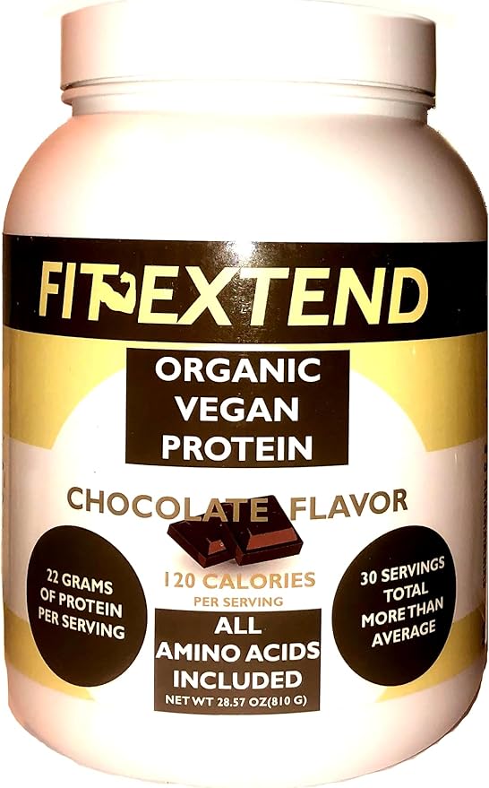 Vegan Protein Powder 30 Servings 120 Calories 22 G Plant Protein Per Serving Organic Chocolate Flavor High Protein Low Carb 0 Sugar